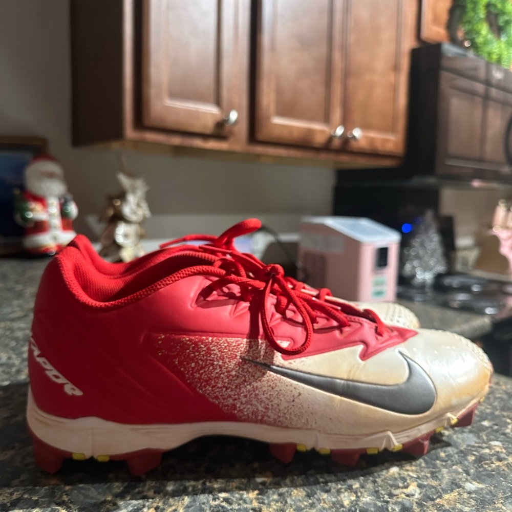 Nike men’s Red and White Soccer Cleats